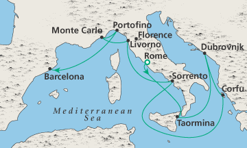 Cruise Mediterranean, Crystal Cruises, Crystal Serenity
