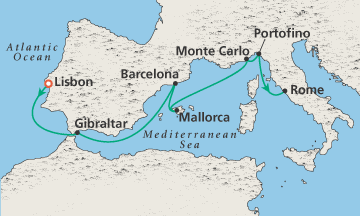 Cruise Mediterranean, Crystal Symphony