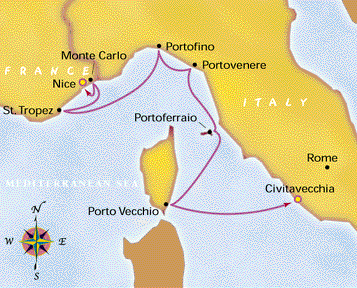 Cruise Mediterranean, Windstar Cruises, Wind Surf
